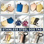 Custom Stainless Steel Pet ID Tags with Laser Engraving | 100 MOQ for Dog Tags & Keychains