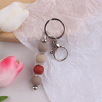 Custom DIY Beadable Keychain Kit | Metal Bars & Silicone Beads | MOQ 10