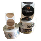 Custom Sticker Labels with Logo | Waterproof Vinyl | No MOQ