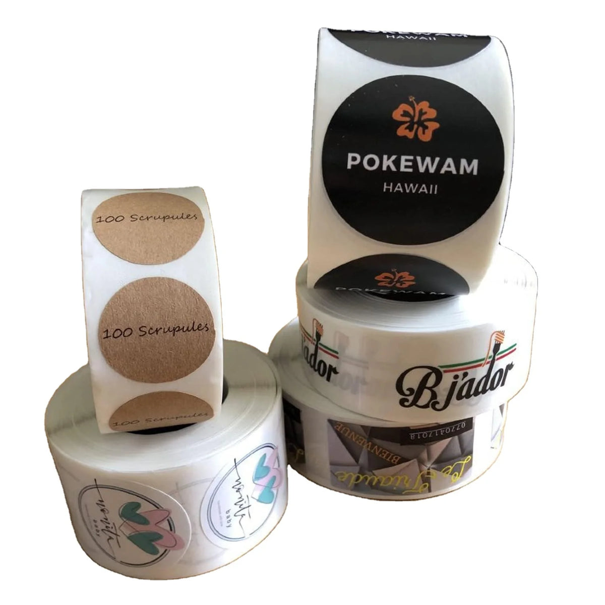 Custom Sticker Labels with Logo | Waterproof Vinyl | No MOQ