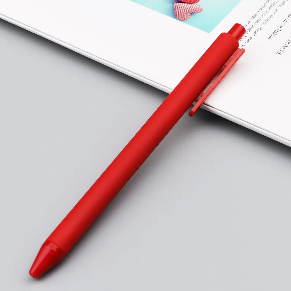 Custom Rubber Coated Pens with Logo | 100 MOQ, Silk Screen Printing, Bulk Promotional