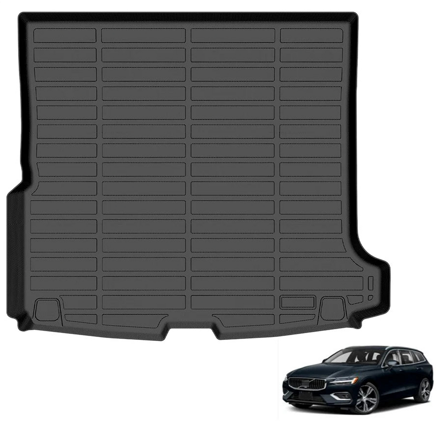 Custom Fit Volvo V60 Trunk Mat 2019-2021 Waterproof TPE Cargo Liner
