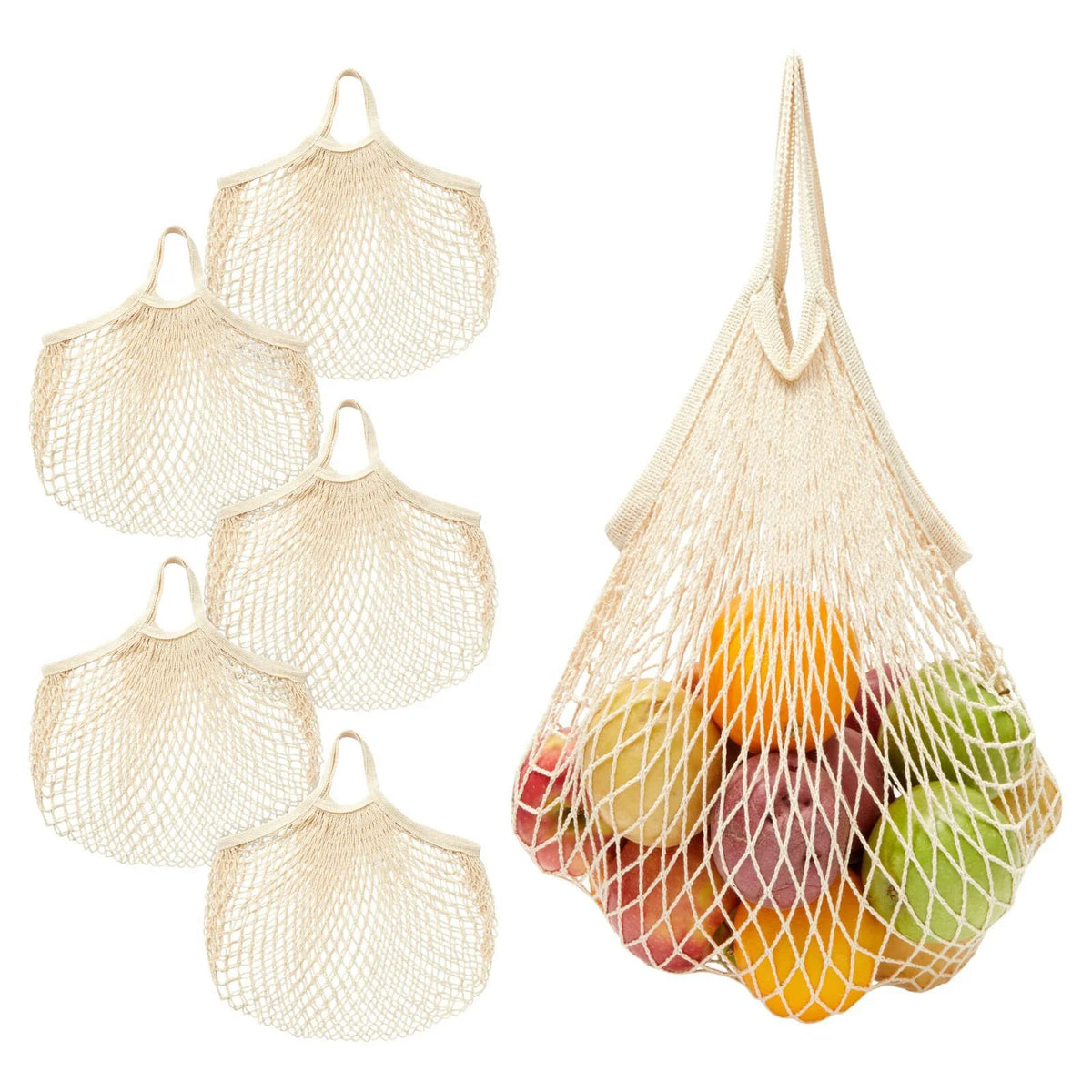 Custom Cotton Mesh Bag with Logo | Reusable Bulk