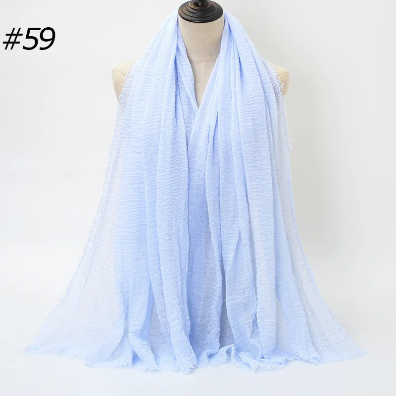 Wholesale Polyester Scarves: 105 Colors, 10-Day Lead, 90x180cm | Spring/Summer Women's Fashion