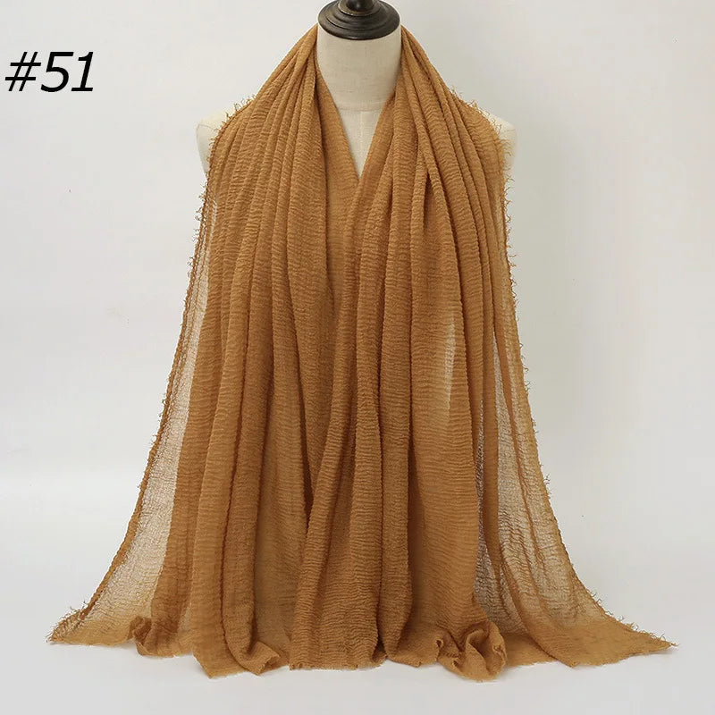 Wholesale Polyester Scarves: 105 Colors, 10-Day Lead, 90x180cm | Spring/Summer Women's Fashion
