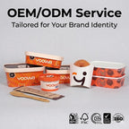 Custom Printed Paper Bowls | Leakproof Food Containers