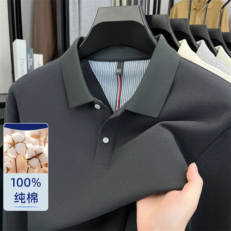 100% Cotton Pique Long Sleeve Shirt | Breathable Moisture-Wicking | Custom Printing