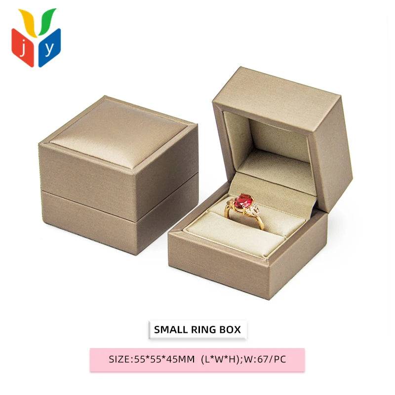 Custom PU Leather Jewelry Boxes with Logo | MOQ 100