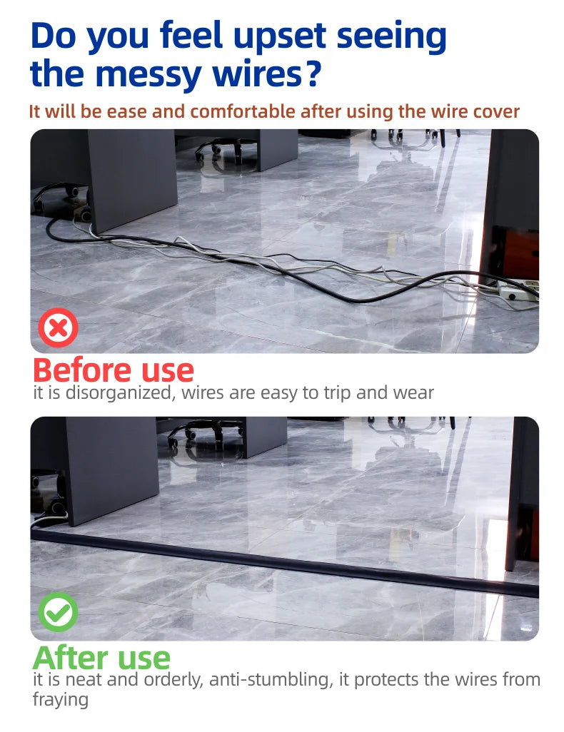 Floor Cable Covers for Office Carpet | 100mm Width | 5,000m MOQ