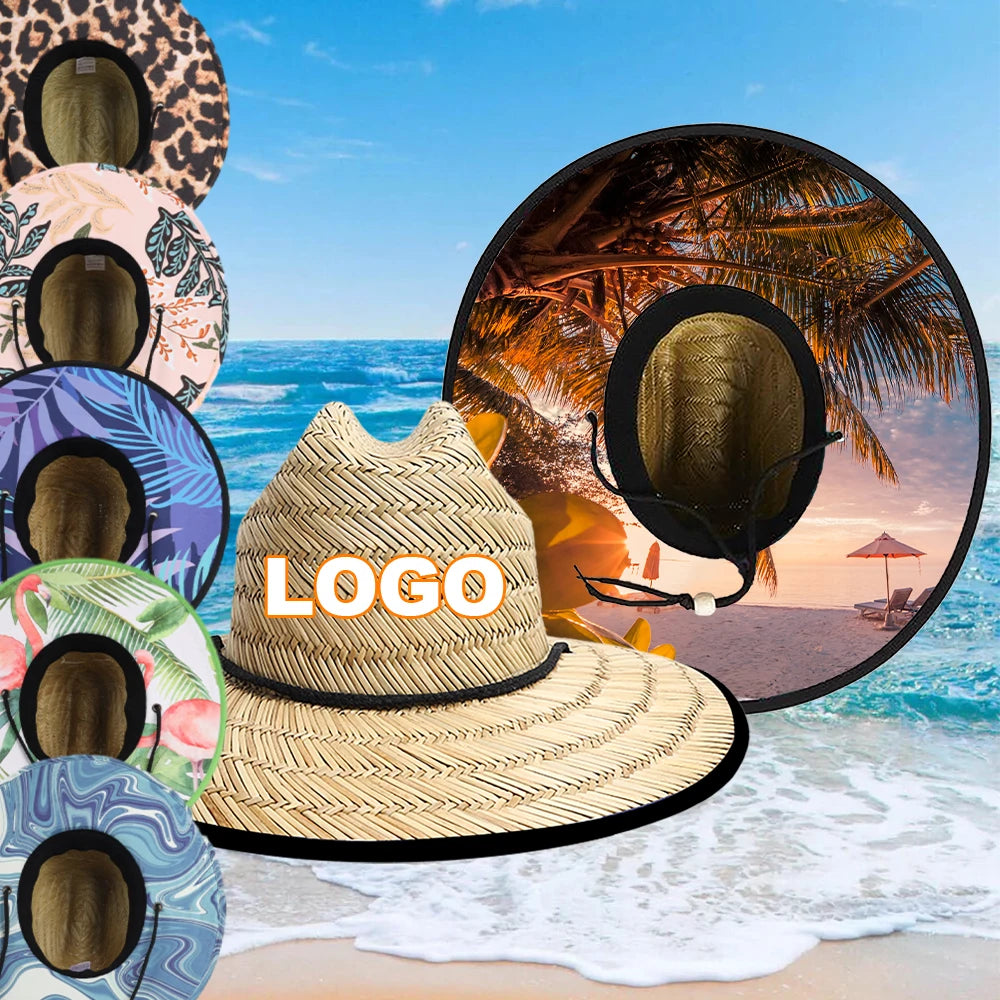 Custom Straw Lifeguard Hats with Logo | 1 MOQ BSCI Certified