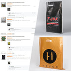 Custom LDPE/HDPE Plastic Shopping Bags with Logo | 200 MOQ Wholesale
