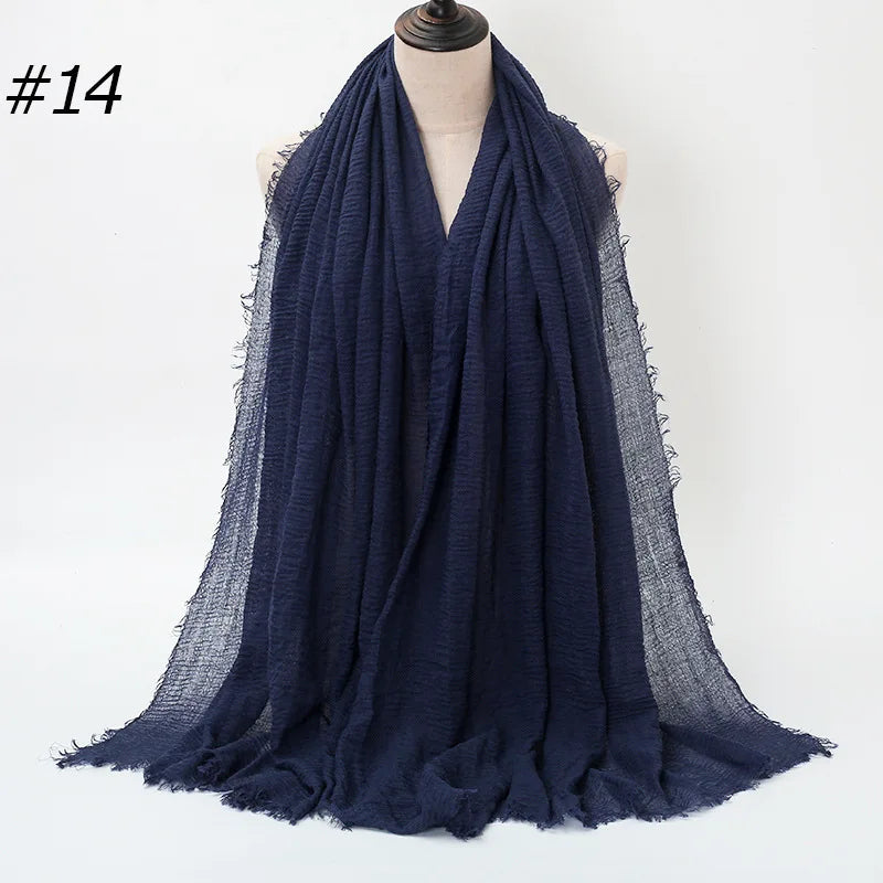Wholesale Polyester Scarves: 105 Colors, 10-Day Lead, 90x180cm | Spring/Summer Women's Fashion