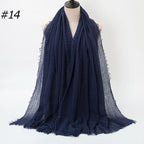 Wholesale Polyester Scarves: 105 Colors, 10-Day Lead, 90x180cm | Spring/Summer Women's Fashion