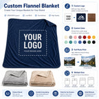 Custom Coral Fleece Blankets | 50 Pcs MOQ, $0.20/Piece | 3D Printing