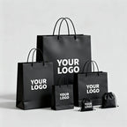 Custom Kraft Paper Bags with Logo | CMYK Printing & Foil Stamping | 500 Pcs MOQ