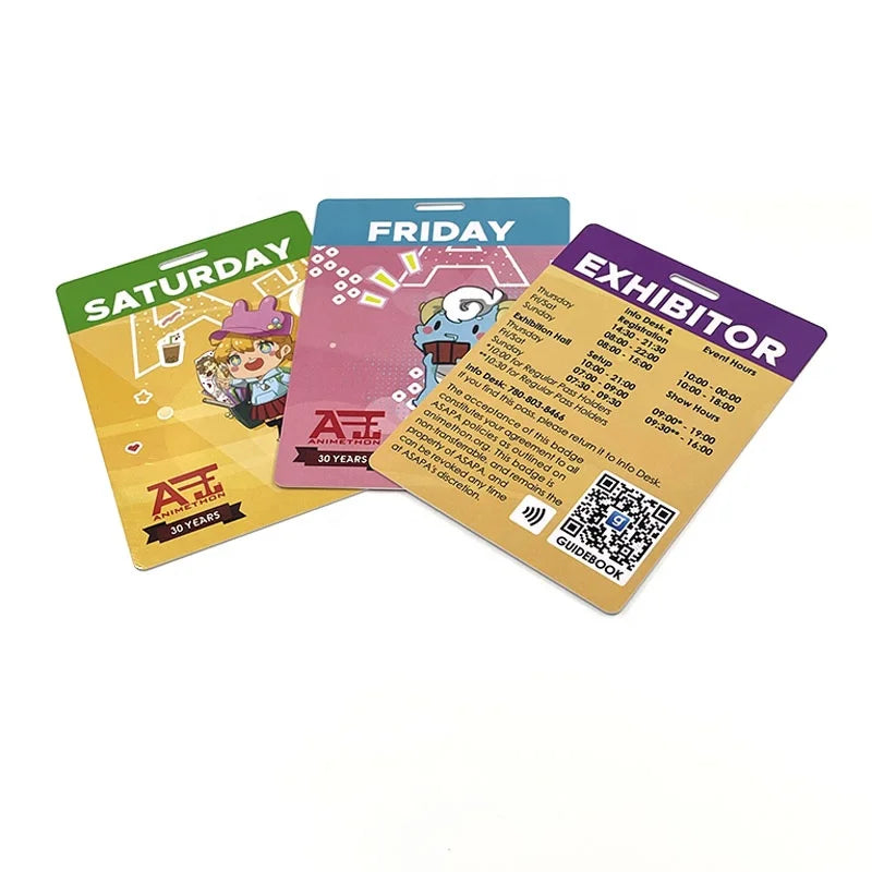 Custom PVC Event Badge 100pcs MOQ | Gold Foil, QR Code, Hologram | Staff ID & VIP Passes