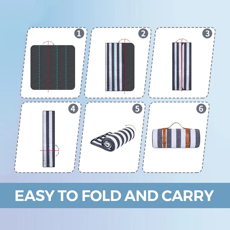 Custom Waterproof Picnic Blanket with Logo | Oxford, 50 MOQ, OEKO-TEX Certified