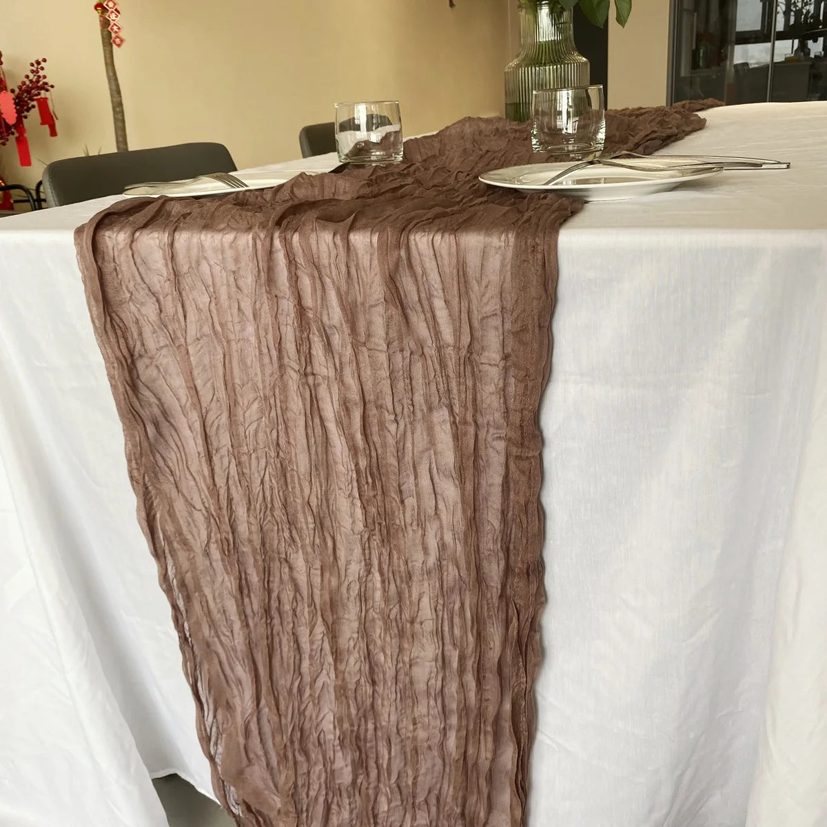 Cheesecloth Table Runners | OEKO-TEX | MOQ 1 | Luxury