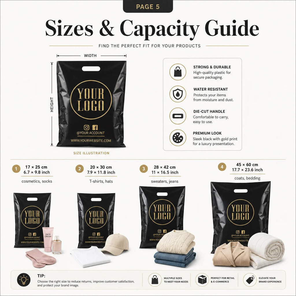 Custom Die Cut Plastic Shopping Bags | LDPE/HDPE with Gravure Printing, Wholesale