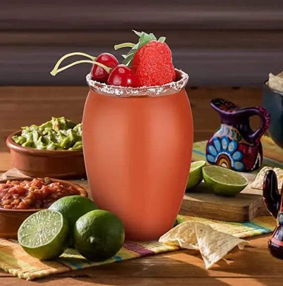 Custom Terracotta Tiki Cups: 36 MOQ, 12 oz, 10-Day Lead | Red Clay Cocktail & Tequila Mugs