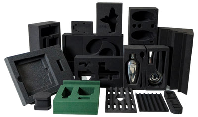 Custom EVA PU Foam Box Inserts Black | MOQ 500
