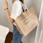 Custom Jute Tote Bag with Logo | 50 MOQ | Eco-Friendly