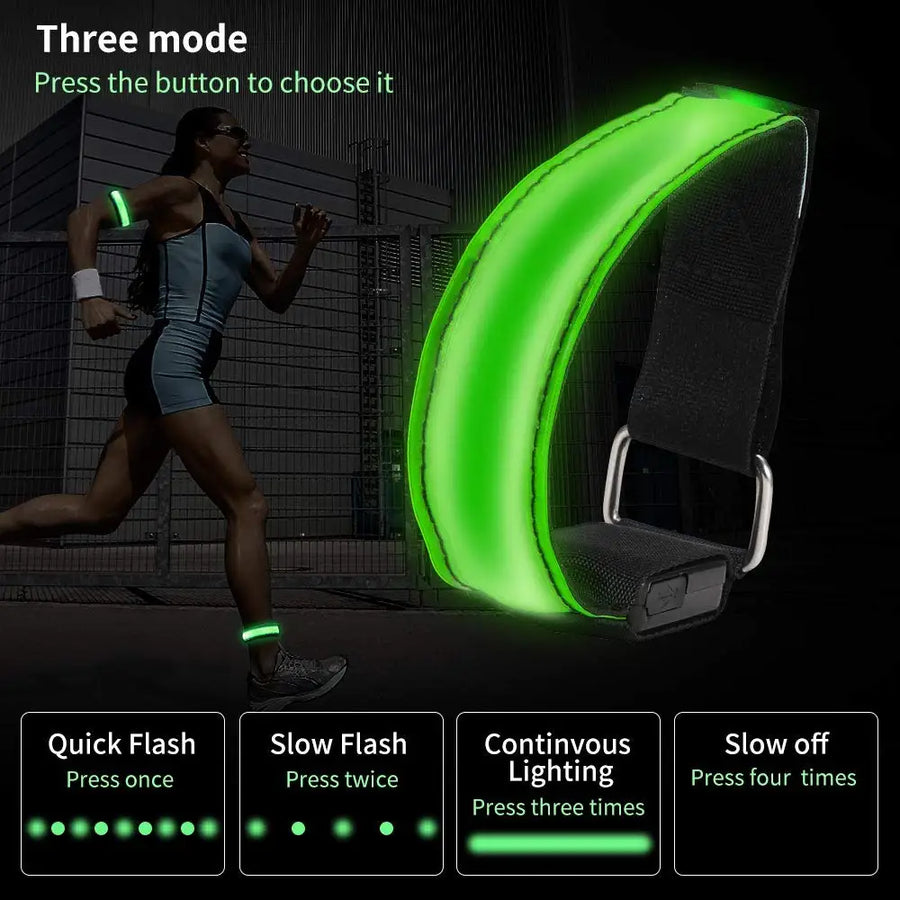 Custom LED Safety Armband with Logo | MOQ 1 pc