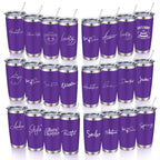 20oz Powder Coated Stainless Steel Tumbler with Lid and Straw Hole for Coffee, Travel and Laser Engraving