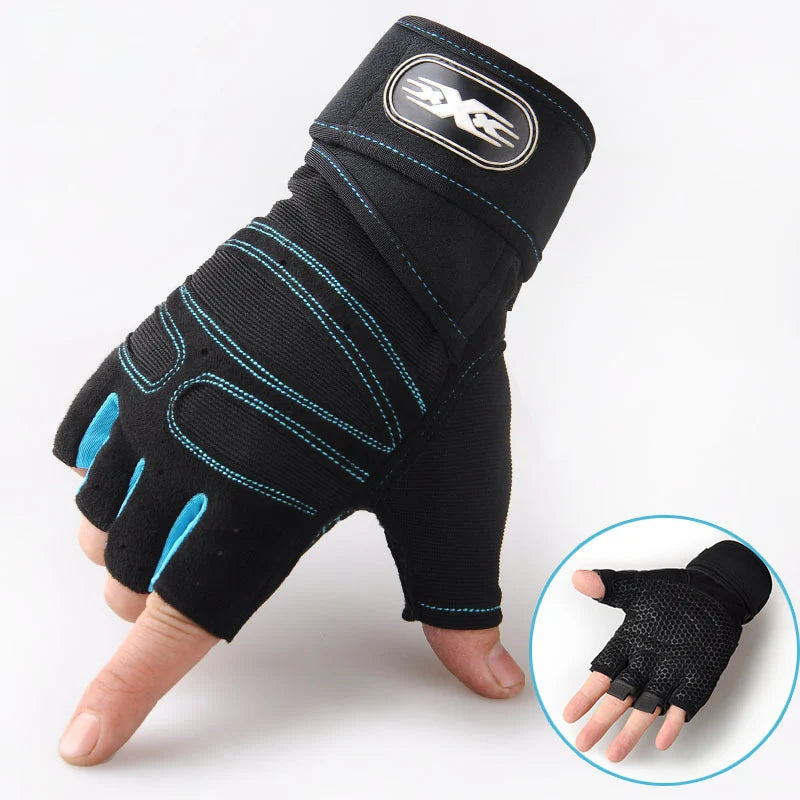 Custom Half-Finger Fitness Gloves with Logo | MOQ 100 Pairs