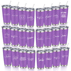 20oz Powder Coated Stainless Steel Tumbler with Lid and Straw Hole for Coffee, Travel and Laser Engraving