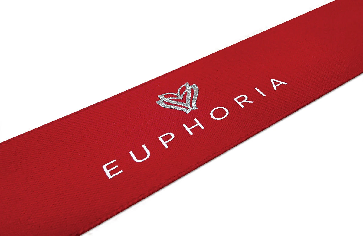 Custom Printed Satin Ribbon | Double-Face | MOQ 2,000 Yards  text