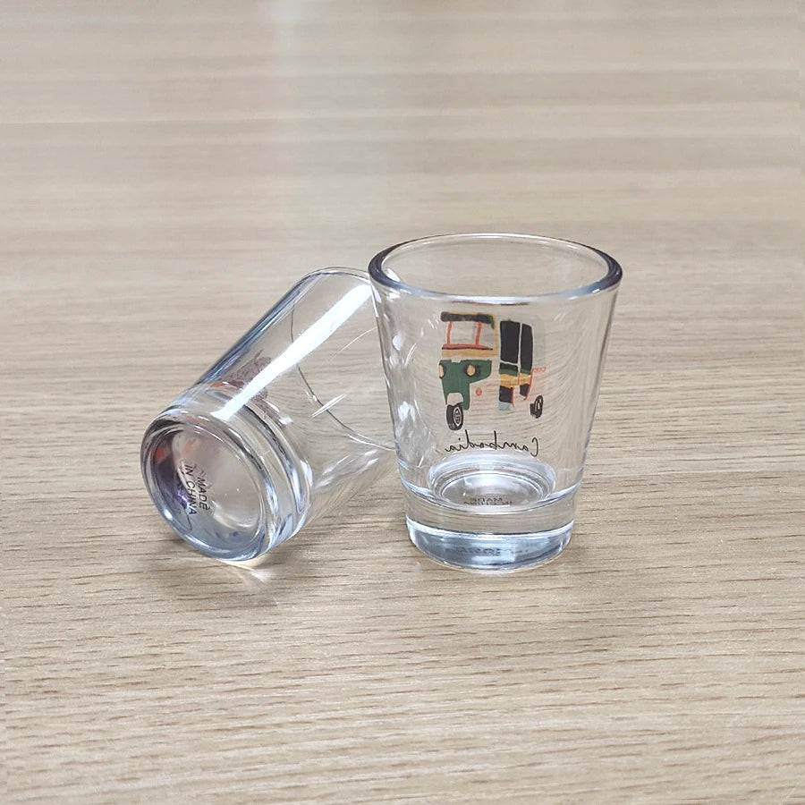 Custom 1.5oz Sublimation Shot Glass | Frosted Glass Barware | Bulk Corporate Gifts