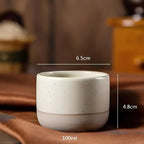 Custom Ceramic Espresso Cup Wholesale | 64 MOQ 5 Colors Microwave Safe