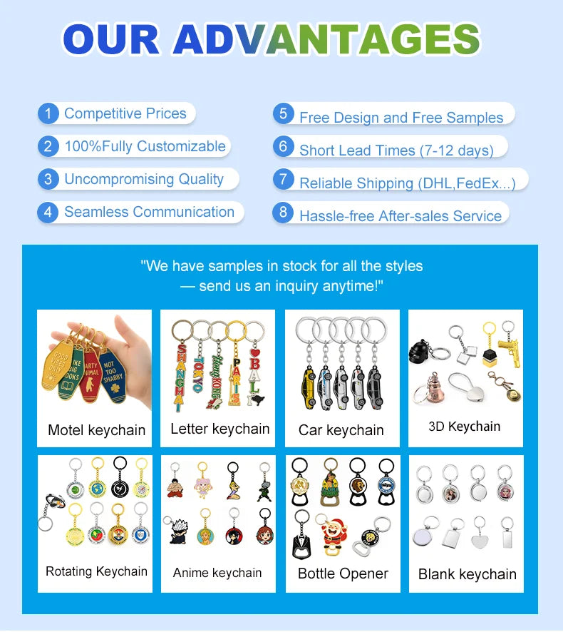 Custom Logo Keychains for Promotional Giveaways – Premium Metal Keychains Bulk