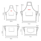 Custom Logo Waterproof Apron | 65/35 Polyester Cotton Chef Apron