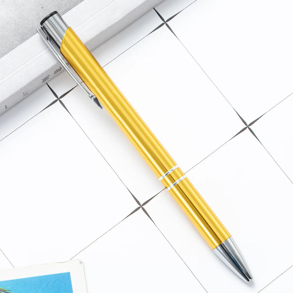 Laser Engraved Metal Pens: 7-Day Lead, 140x10mm, Custom Logo | Promotional Ballpoint Gifts
