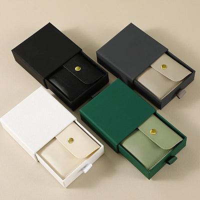 Custom Leather Jewelry Box with Deboss Logo | 500 MOQ Bulk Packaging for Retail & Gifts