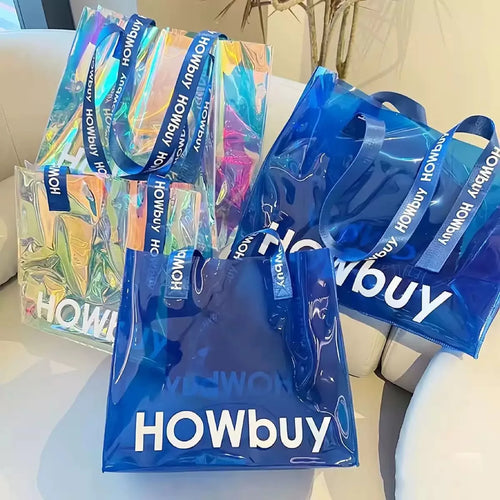 Custom PVC Tote Bags with Logo | 50 MOQ Waterproof Wholesale
