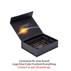 Custom Rigid Gift Boxes with Logo | MOQ 500 | Magnetic Closure