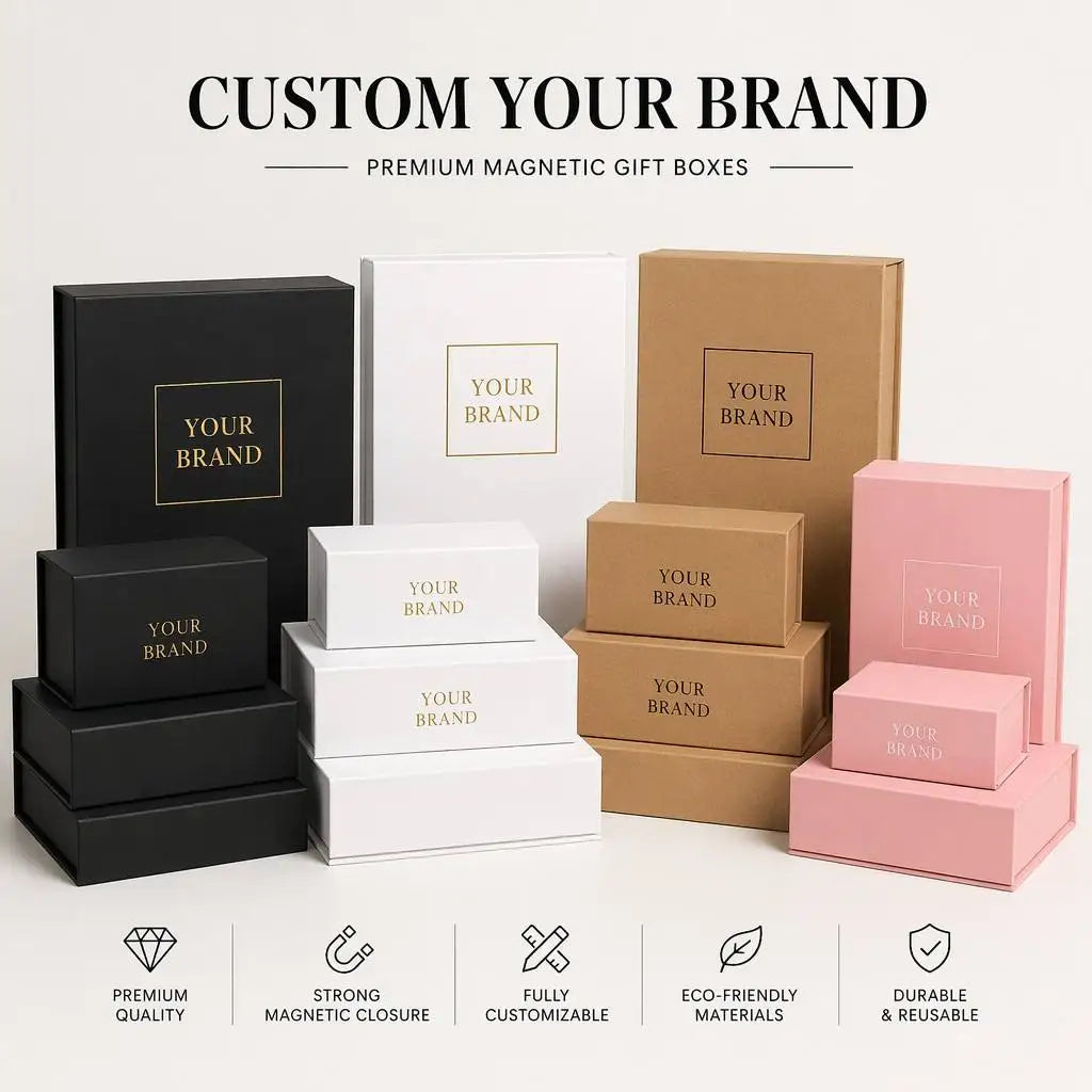 Magnetic Rigid Box with Organized Compartments | Bulk 1,000 Pcs