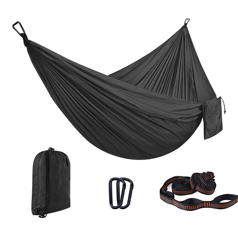 Custom 210T Parachute Nylon Hammock with Logo | 200kg Capacity, 1 MOQ, Camping