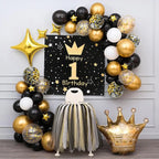 Gold and Black Latex Balloons | Custom Sets | MOQ 5