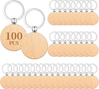Custom Solid Wood Keychains | Laser Engraved Logo | 1,000-Piece MOQ | Promotional & Hospitality