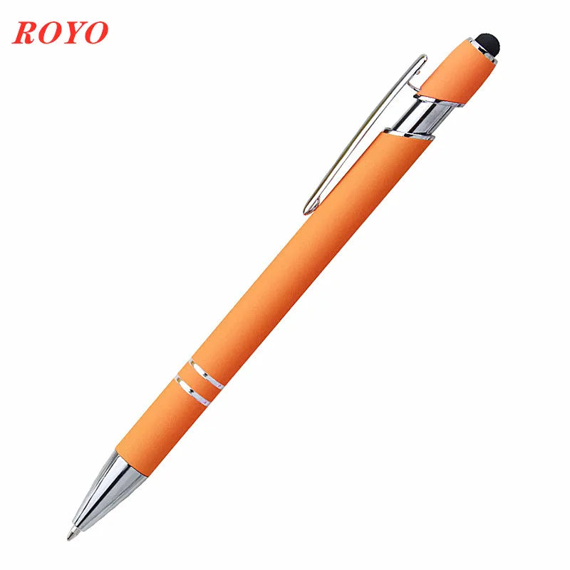 Custom Metal Stylus Pen with Logo | 2-in-1 Ballpoint MOQ 100