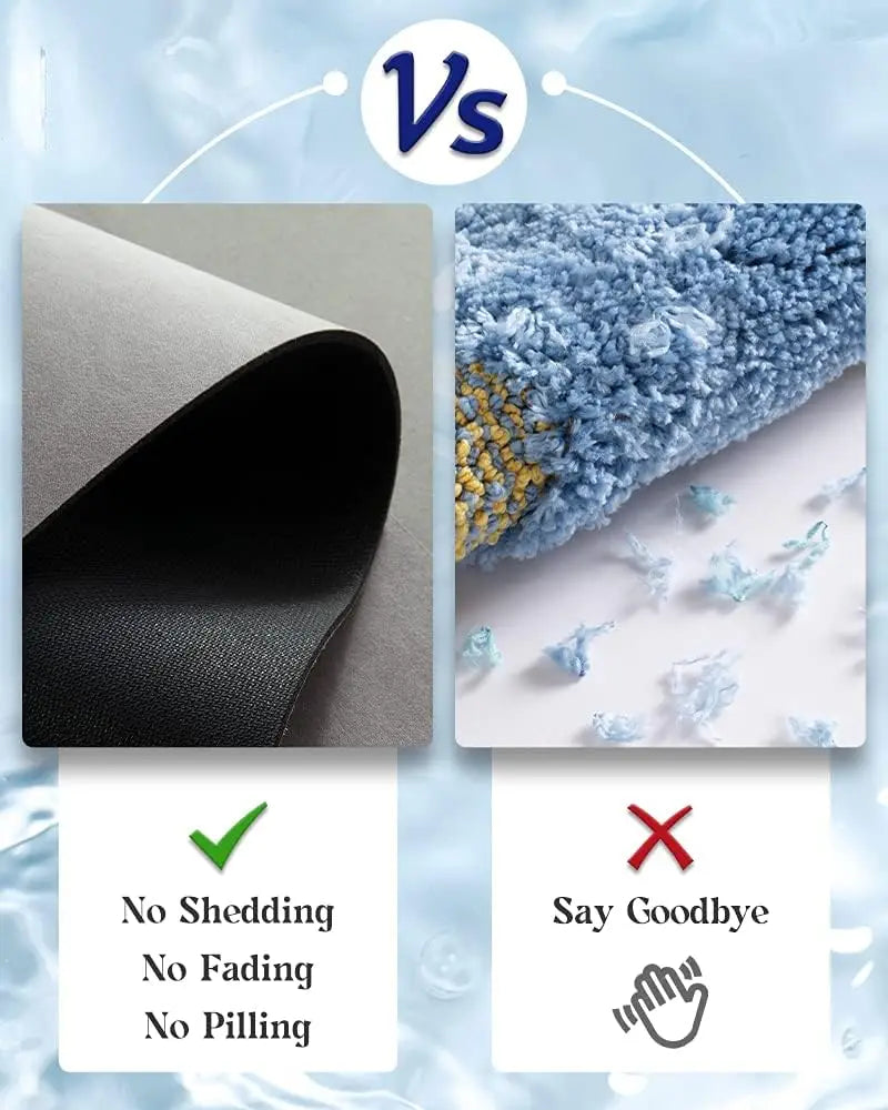 Custom Rubber Bathroom Floor Mat | 4-Layer Absorbent Quick-Dry | Non-Slip Vacuum Seal | MOQ 300