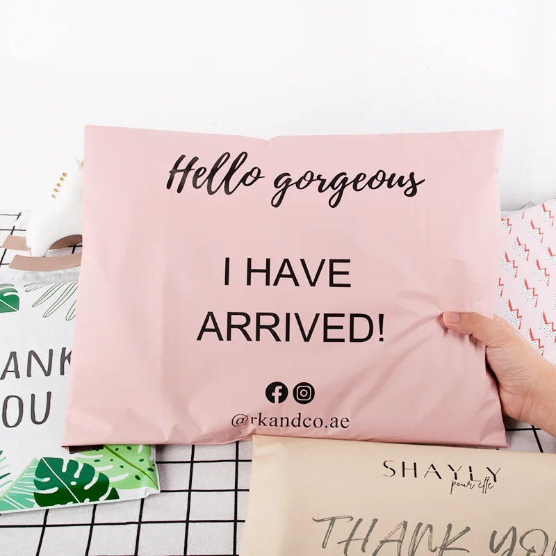 Biodegradable Poly Mailers 100 pcs | Custom Logo