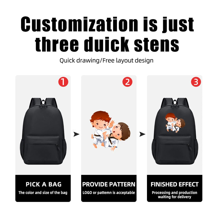 Custom Polyester Backpack Wholesale | 100-Piece MOQ for Schools & Students