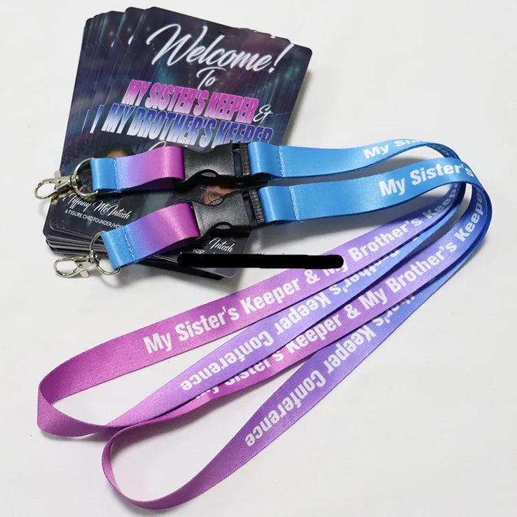 Custom Printed VIP Laminated Name Badges – Personalized ID Badges With Logo and Lanyard