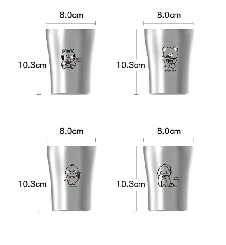 304 Stainless Steel Kids Plate — 100 MOQ, Divided Animal Shape