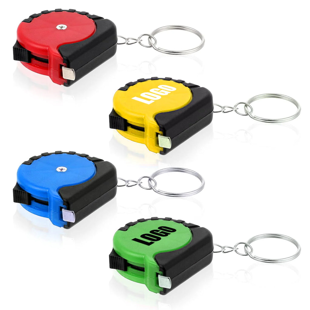 Custom Mini Tape Measure Keychain | 500 Pcs MOQ Steel Promotional Gift